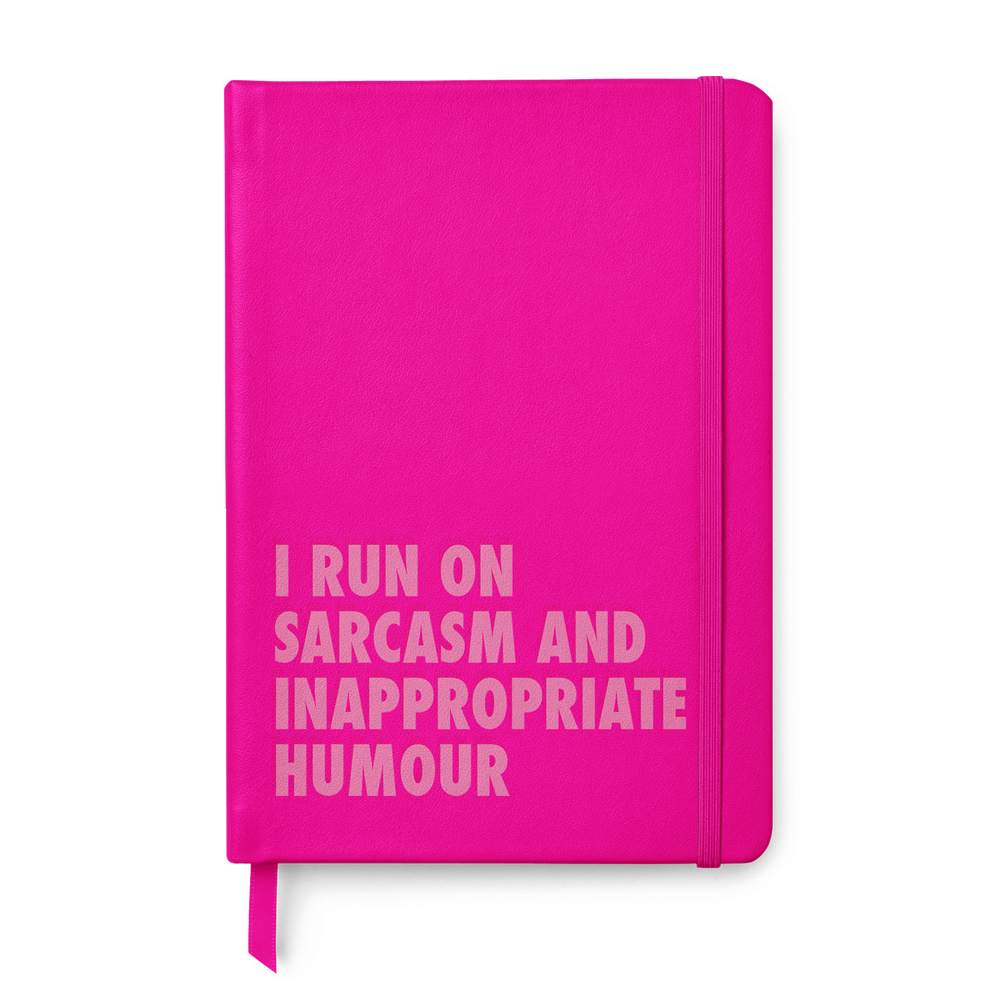 I Run On Sarcasm Leather Style Notebook #3 image